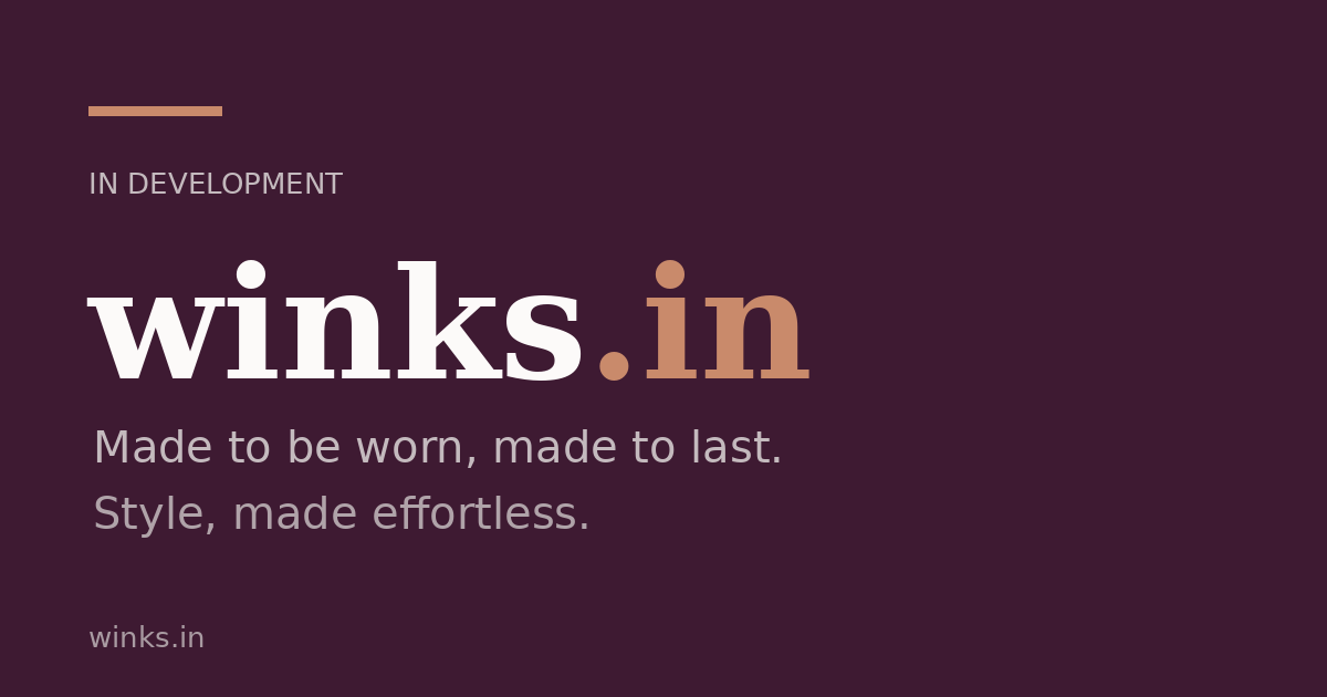 Link preview image for winks.in